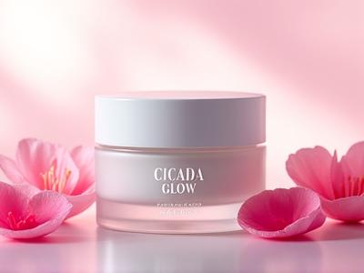Aqua-Boost Cream in a sleek, minimalist jar surrounded by fresh rose petals and hyaluronic acid droplets.